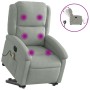 Sillón de masaje reclinable elevable terciopelo gris claro by , Armchairs - Ref: Foro24-3204333, Price: 329,82 €, Discount: %