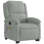 Sillón de masaje reclinable elevable terciopelo gris claro by , Armchairs - Ref: Foro24-3204333, Price: 329,82 €, Discount: %