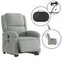 Sillón de masaje reclinable elevable terciopelo gris claro de , Sillones - Ref: Foro24-3204333, Precio: 338,76 €, Descuento: %