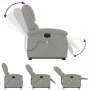 Sillón de masaje reclinable elevable terciopelo gris claro de , Sillones - Ref: Foro24-3204333, Precio: 338,76 €, Descuento: %