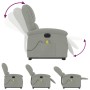 Sillón de masaje reclinable elevable terciopelo gris claro by , Armchairs - Ref: Foro24-3204333, Price: 329,82 €, Discount: %