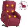 Sillón de masaje reclinable elevable terciopelo rojo tinto by , Armchairs - Ref: Foro24-3204338, Price: 379,59 €, Discount: %