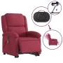 Sillón de masaje reclinable elevable terciopelo rojo tinto by , Armchairs - Ref: Foro24-3204338, Price: 379,59 €, Discount: %