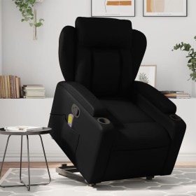Sillón reclinable de masaje de pie cuero artificial negro by , Armchairs - Ref: Foro24-3204551, Price: 317,30 €, Discount: %