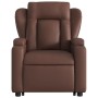 Sillón reclinable de masaje de pie de cuero sintético marrón by , Armchairs - Ref: Foro24-3204553, Price: 311,82 €, Discount: %