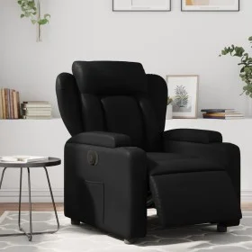 Sillón reclinable eléctrico de cuero sintético negro by , Armchairs - Ref: Foro24-3204530, Price: 268,16 €, Discount: %