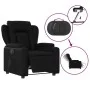 Sillón reclinable eléctrico de cuero sintético negro by , Armchairs - Ref: Foro24-3204530, Price: 268,09 €, Discount: %