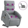 Elektrischer, verstellbarer, aufklappbarer Massagesessel aus hellem grauen Stoff. von , Sessel - Ref: Foro24-3204014, Preis: ...