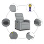 Elektrischer, verstellbarer, aufklappbarer Massagesessel aus hellem grauen Stoff. von , Sessel - Ref: Foro24-3204014, Preis: ...