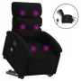 Sillón de masaje eléctrico reclinable elevable tela negro by , Armchairs - Ref: Foro24-3204016, Price: 337,35 €, Discount: %