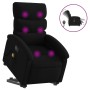 Sillón de masaje eléctrico reclinable elevable tela negro by , Armchairs - Ref: Foro24-3204016, Price: 316,62 €, Discount: %