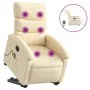 Sillón de masaje eléctrico reclinable elevable tela crema by , Armchairs - Ref: Foro24-3204023, Price: 377,80 €, Discount: %