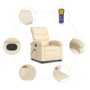 Sillón de masaje eléctrico reclinable elevable tela crema by , Armchairs - Ref: Foro24-3204023, Price: 351,46 €, Discount: %