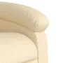 Sillón de masaje eléctrico reclinable elevable tela crema by , Armchairs - Ref: Foro24-3204023, Price: 377,80 €, Discount: %