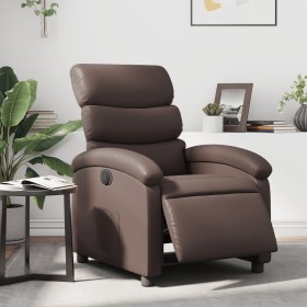 Elektrischer Relaxsessel aus braunem Kunstleder. von , Sessel - Ref: Foro24-3204028, Preis: 268,83 €, Rabatt: %
