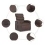 Sillón reclinable eléctrico de cuero sintético marrón de , Sillones - Ref: Foro24-3204028, Precio: 260,66 €, Descuento: %