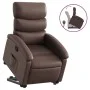 Sillón reclinable elevable cuero sintético marrón by , Armchairs - Ref: Foro24-3204042, Price: 300,15 €, Discount: %