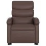 Sillón reclinable elevable cuero sintético marrón by , Armchairs - Ref: Foro24-3204042, Price: 300,15 €, Discount: %