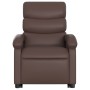 Sillón reclinable elevable cuero sintético marrón by , Armchairs - Ref: Foro24-3204042, Price: 293,73 €, Discount: %