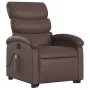Brauner Kunstleder-Fußmassage-Sessel mit Liegefunktion von , Sessel - Ref: Foro24-3204049, Preis: 286,32 €, Rabatt: %