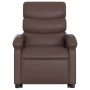 Sillón reclinable de masaje de pie de cuero sintético marrón by , Armchairs - Ref: Foro24-3204049, Price: 266,77 €, Discount: %