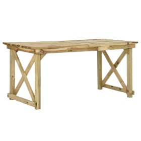 Mesa de jardín de madera 160x79x75 cm