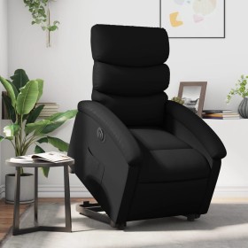 Sillón reclinable y elevable eléctrico cuero sintético negro de , Sillones - Ref: Foro24-3204054, Precio: 335,79 €, Descuento: %