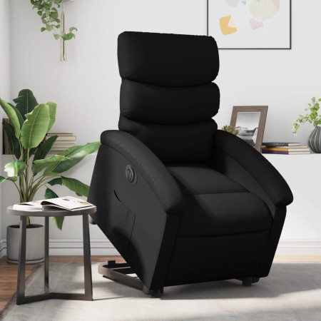 Sillón reclinable y elevable eléctrico cuero sintético negro de , Sillones - Ref: Foro24-3204054, Precio: 313,66 €