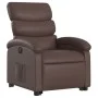 Sillón reclinable elevable eléctrico de cuero sintético marrón by , Armchairs - Ref: Foro24-3204056, Price: 342,58 €, Discoun...