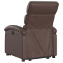 Sillón reclinable elevable eléctrico de cuero sintético marrón by , Armchairs - Ref: Foro24-3204056, Price: 334,70 €, Discoun...