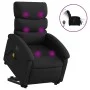 Sillón de masaje elevable eléctrico cuero sintético negro de , Sillones - Ref: Foro24-3204061, Precio: 336,26 €, Descuento: %
