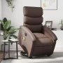 Sillón de masaje elevable eléctrico cuero sintético marrón by , Armchairs - Ref: Foro24-3204063, Price: 336,48 €, Discount: %