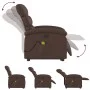 Elektrischer Aufsteh-Massagesessel aus braunem Kunstleder von , Sessel - Ref: Foro24-3204063, Preis: 336,48 €, Rabatt: %