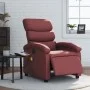 Sillón de masaje reclinable de cuero artificial rojo tinto by , Armchairs - Ref: Foro24-3204037, Price: 246,66 €, Discount: %