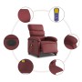 Sillón de masaje reclinable de cuero artificial rojo tinto by , Armchairs - Ref: Foro24-3204037, Price: 241,33 €, Discount: %