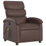 Sillón de masaje reclinable eléctrico cuero sintético marrón by , Armchairs - Ref: Foro24-3204035, Price: 247,74 €, Discount: %