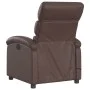 Sillón de masaje reclinable eléctrico cuero sintético marrón by , Armchairs - Ref: Foro24-3204035, Price: 245,12 €, Discount: %