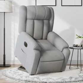 Sillón eléctrico reclinable elevable de tela gris claro de , Sillones - Ref: Foro24-3205340, Precio: 362,14 €, Descuento: %