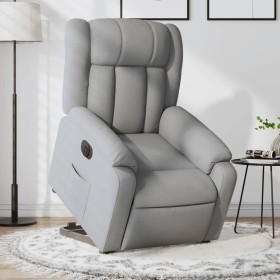 Sillón eléctrico reclinable elevable de tela gris claro by , Armchairs - Ref: Foro24-3205340, Price: 337,07 €, Discount: %