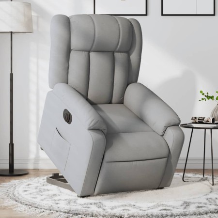 Sillón eléctrico reclinable elevable de tela gris claro by , Armchairs - Ref: Foro24-3205340, Price: 337,07 €, Discount: %