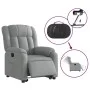 Sillón eléctrico reclinable elevable de tela gris claro by , Armchairs - Ref: Foro24-3205340, Price: 361,67 €, Discount: %