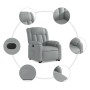 Sillón eléctrico reclinable elevable de tela gris claro by , Armchairs - Ref: Foro24-3205340, Price: 337,07 €, Discount: %