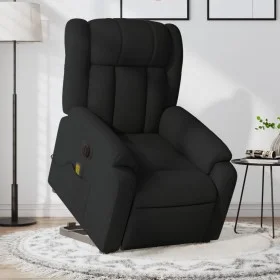 Elektrischer, verstellbarer, wiederaufladbarer Massagesessel aus schwarzem Stoff. von , Sessel - Ref: Foro24-3205354, Preis: ...