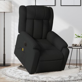 Sillón de masaje eléctrico reclinable elevable tela negro by , Armchairs - Ref: Foro24-3205354, Price: 336,96 €, Discount: %