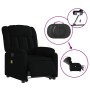 Sillón de masaje eléctrico reclinable elevable tela negro by , Armchairs - Ref: Foro24-3205354, Price: 336,96 €, Discount: %