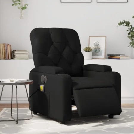 Sillón de masaje reclinable eléctrico cuero sintético negro by , Armchairs - Ref: Foro24-3204765, Price: 264,60 €, Discount: %