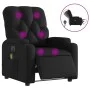Elektrischer verstellbarer Massagestuhl aus schwarzem Kunstleder. von , Sessel - Ref: Foro24-3204765, Preis: 264,69 €, Rabatt: %