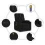 Sillón de masaje reclinable eléctrico cuero sintético negro by , Armchairs - Ref: Foro24-3204765, Price: 264,60 €, Discount: %