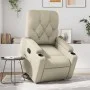 Sillón reclinable elevable cuero artificial color crema by , Armchairs - Ref: Foro24-3204773, Price: 283,77 €, Discount: %
