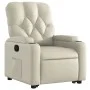 Sillón reclinable elevable cuero artificial color crema by , Armchairs - Ref: Foro24-3204773, Price: 283,77 €, Discount: %
